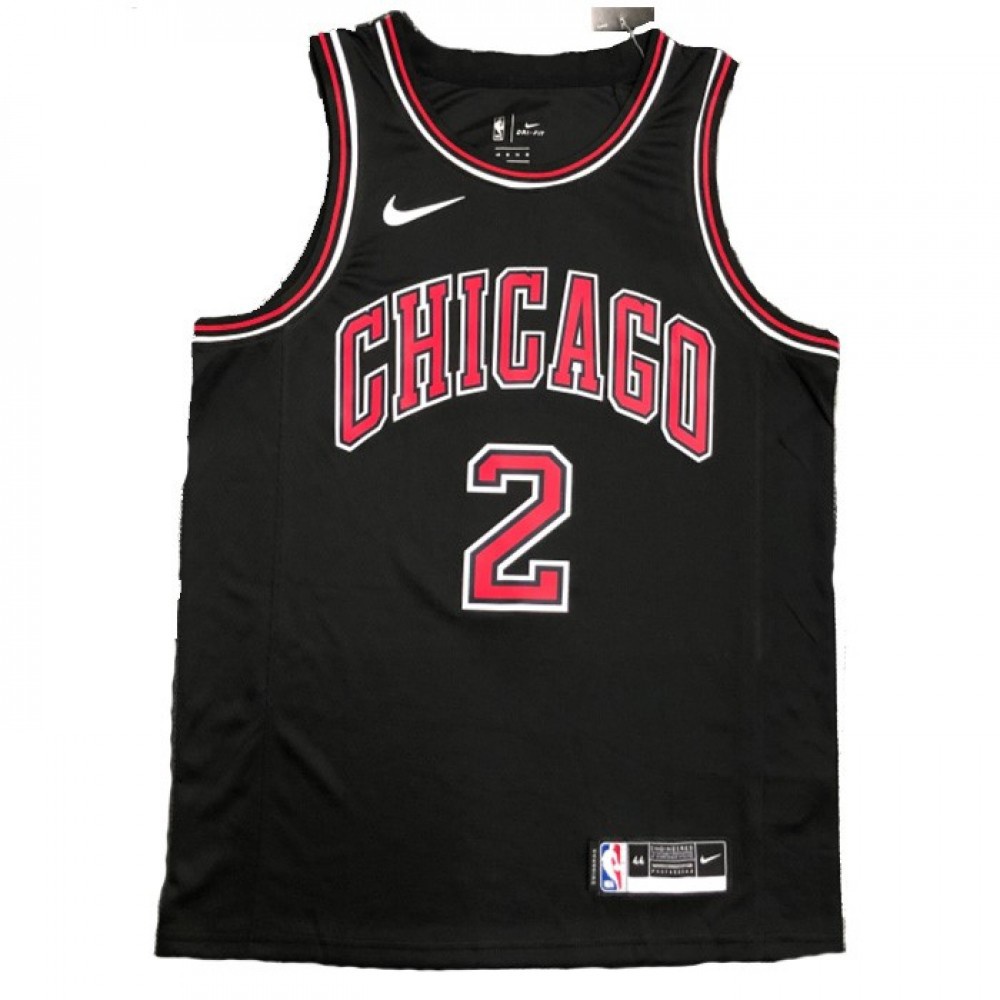 Men's Chicago Bulls Lonzo Ball #2 Black Swingman Jersey - Statement Edition-Pro Kit Vault | Brand New 26/27 Sports Jerseys